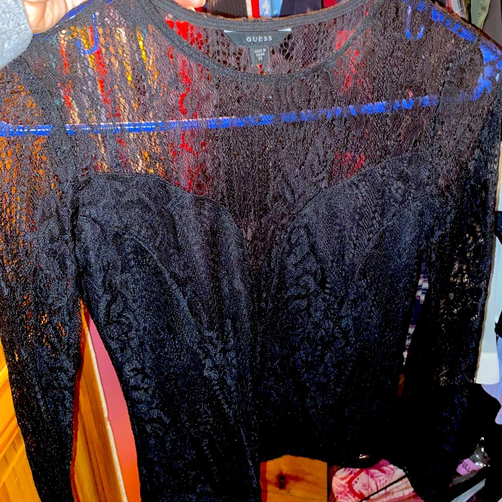 Guess fancy lace long sleeve.